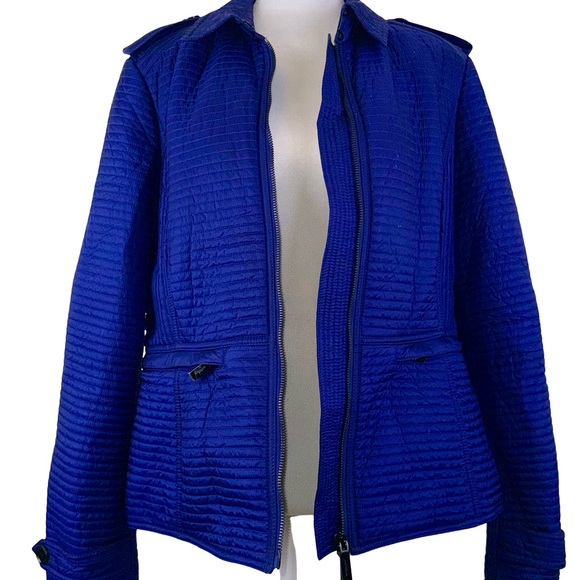 BURBERRY LINDON QUILTED PUFFER JACKET IN ROYAL BLUE - Picture 8 of 12